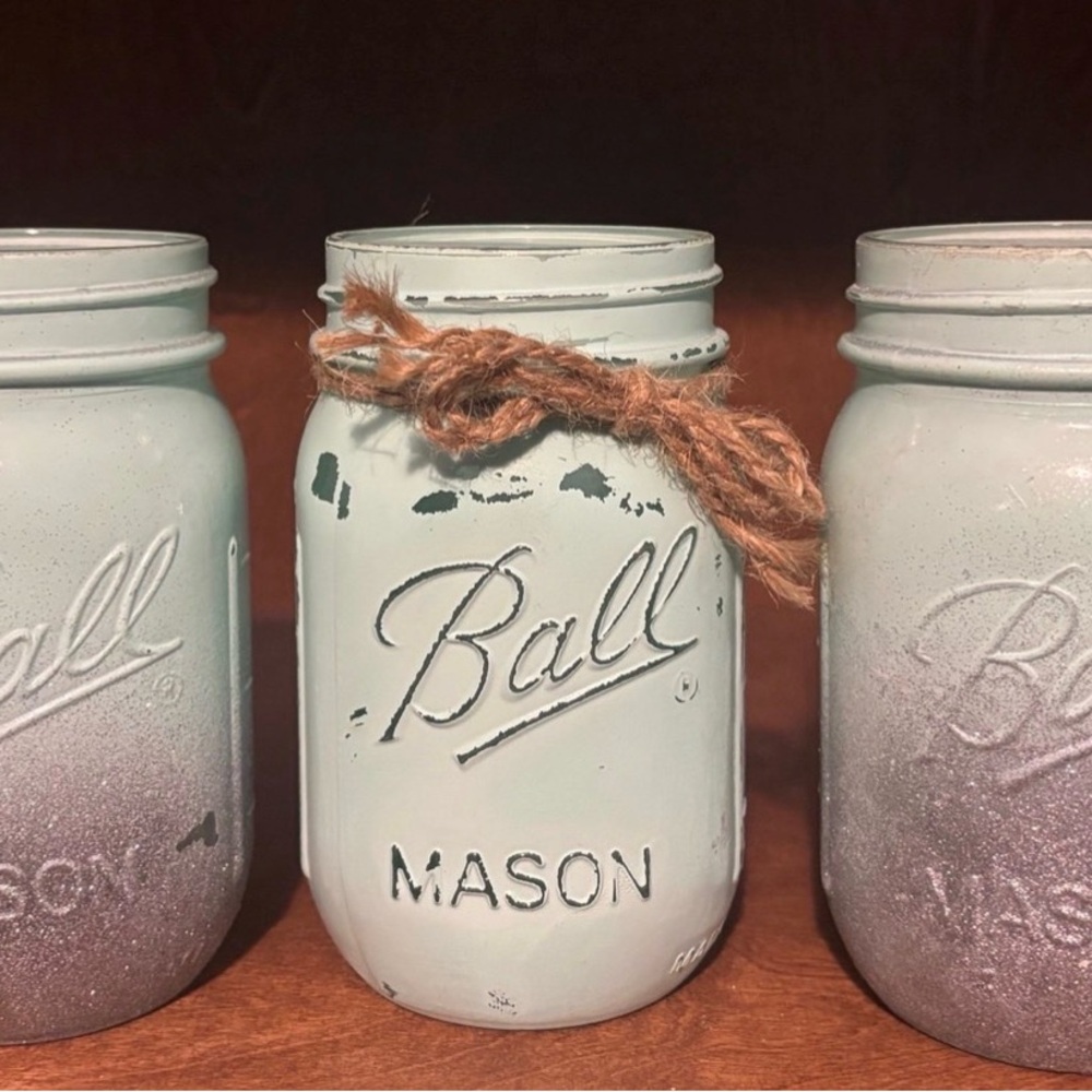 Ball Mason Jars with Rustic Twine
